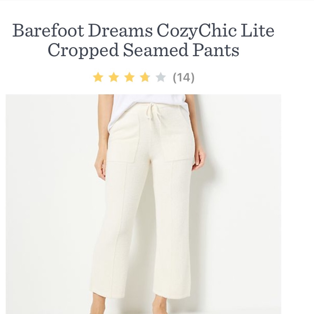 Barefoot dreams cozy capris ankle length buttery soft lounge pants!!